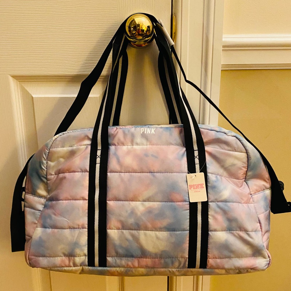 Victoria's Secret PINK Tie Dye Duffle Bag NEW - Picture 10 of 12